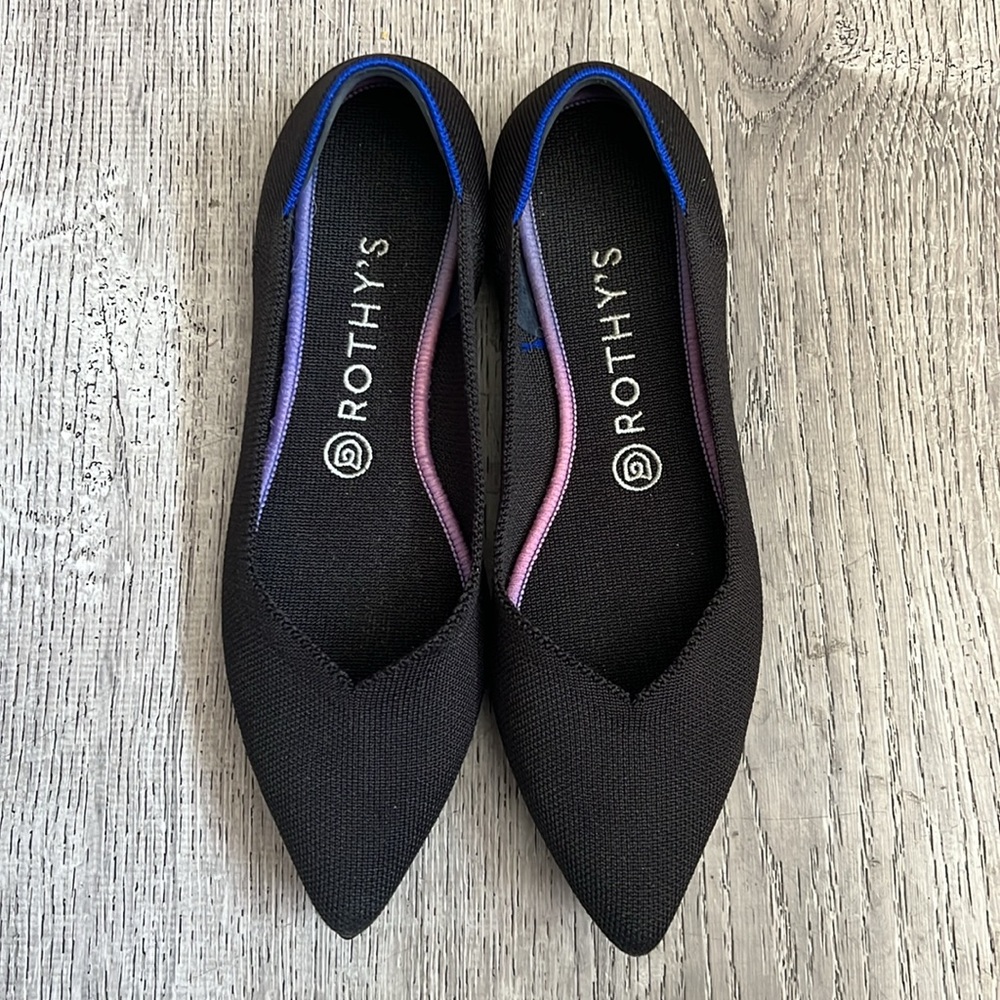 Rothy’s Pointed Toe Black Flats. - image 3